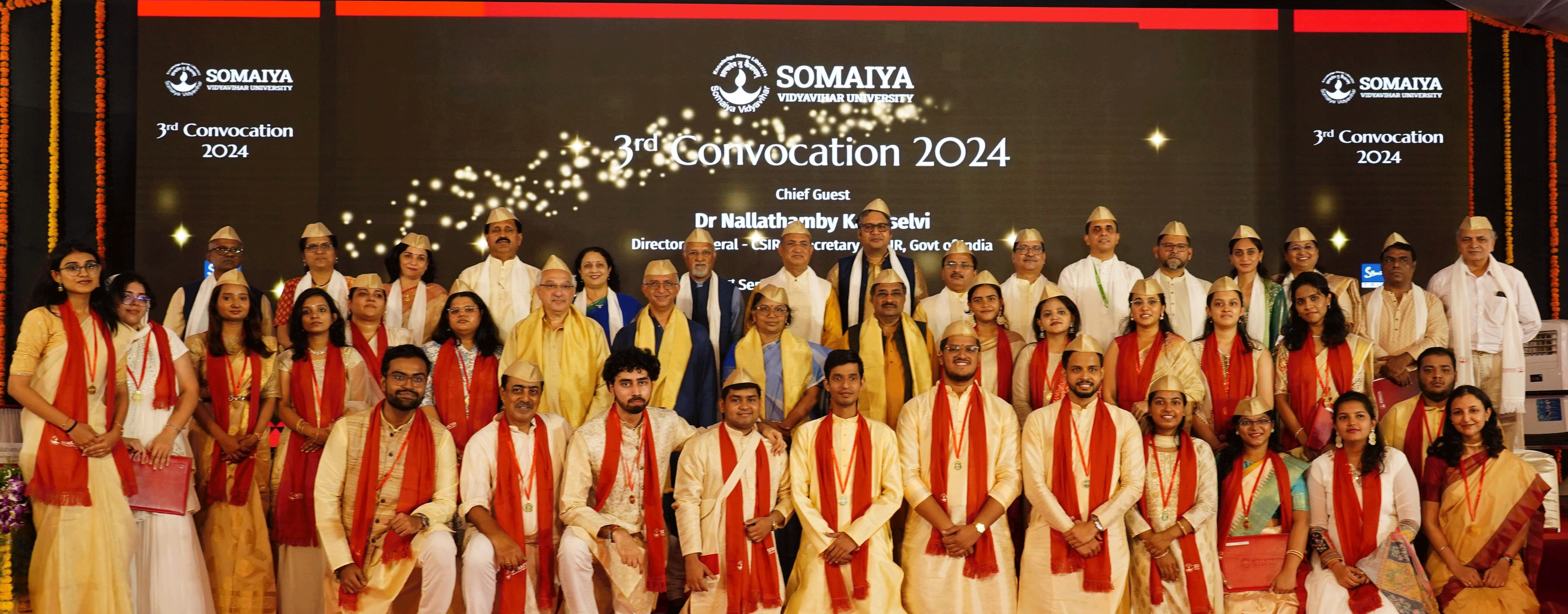 Gold Medalists with the Chief Guest